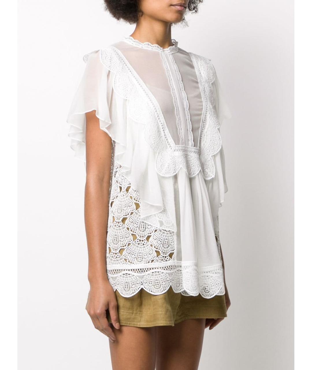 ALBERTA FERRETTI Белая блузы, фото 2
