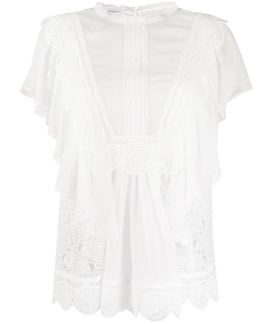ALBERTA FERRETTI Белая блузы, фото 6