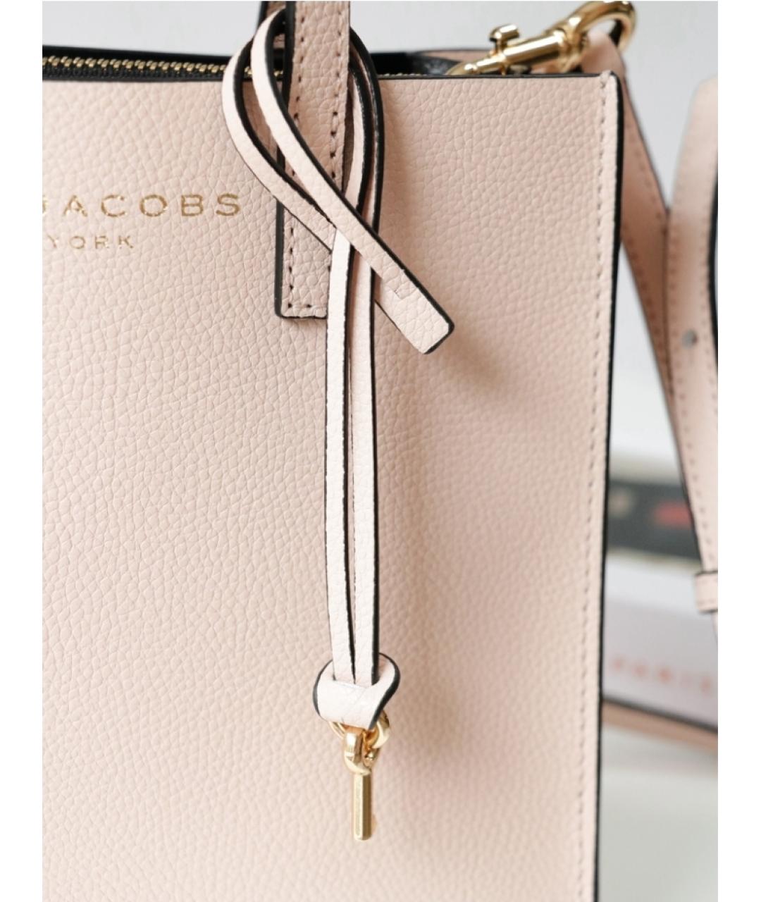 MARC JACOBS Розовая кожаная сумка через плечо, фото 4