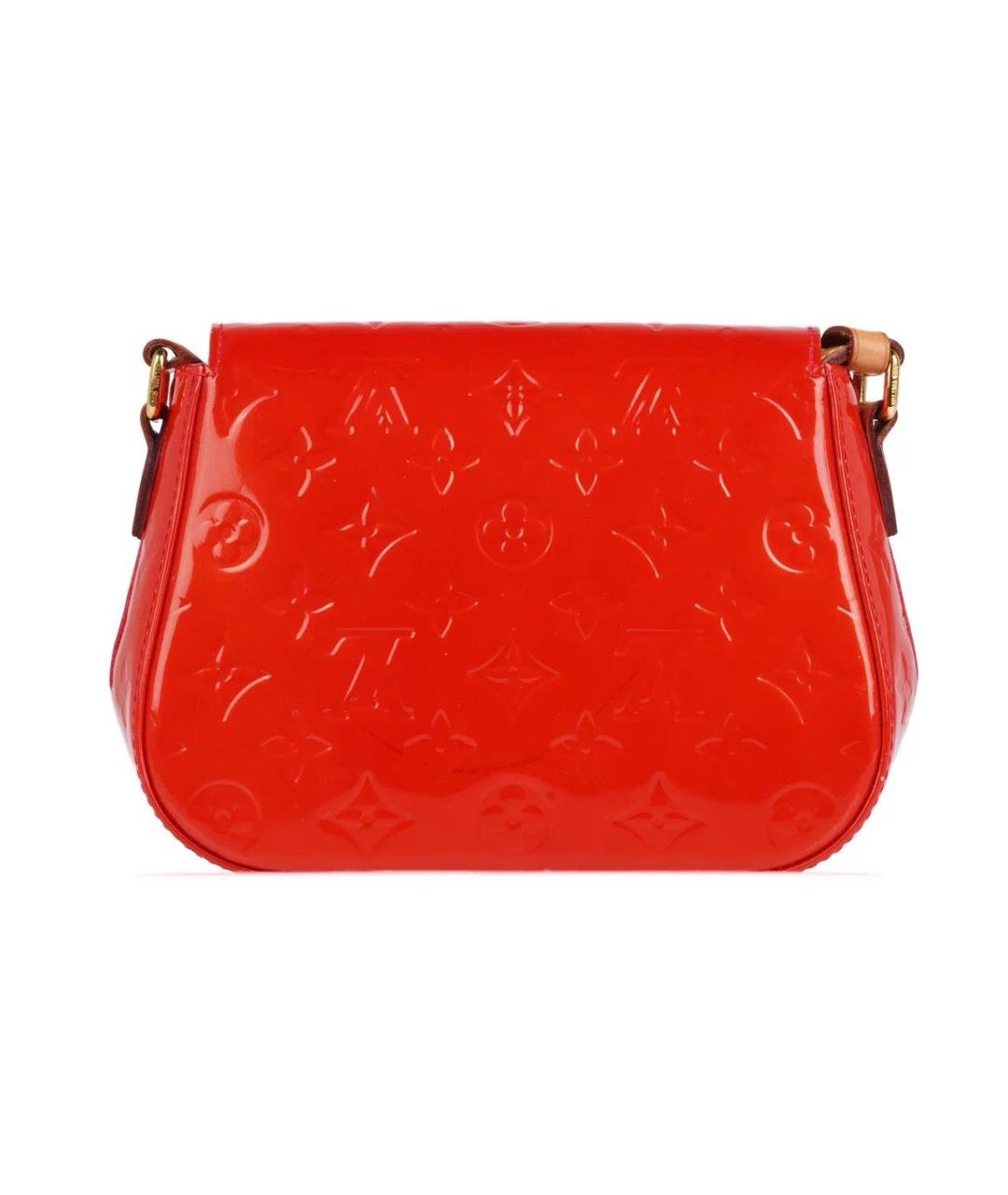 LOUIS VUITTON Красная сумка через плечо из лакированной кожи, фото 3