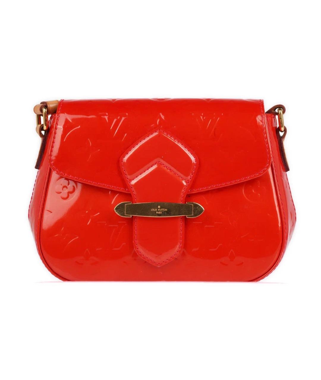 LOUIS VUITTON Красная сумка через плечо из лакированной кожи, фото 2