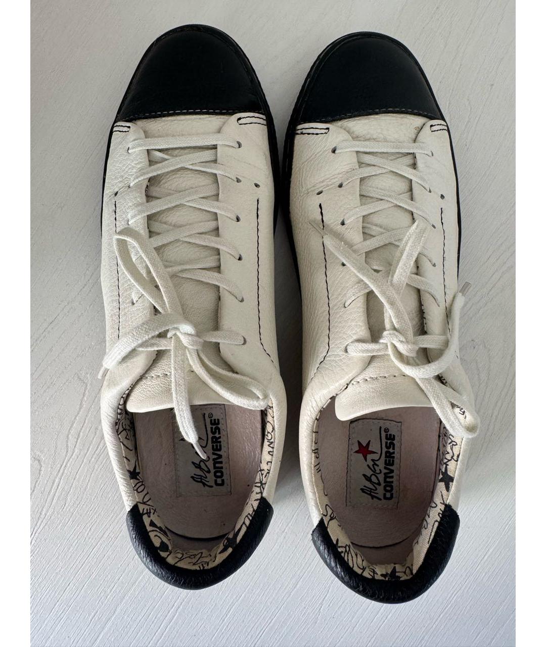 CONVERSE Белые кожаные кеды, фото 3