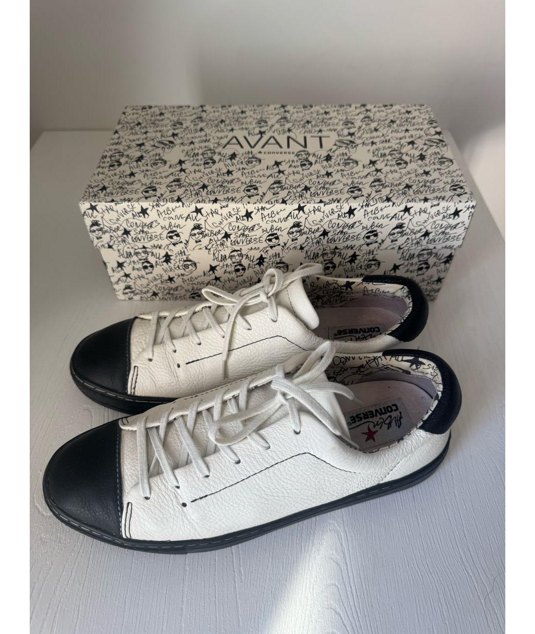 CONVERSE Белые кожаные кеды, фото 6