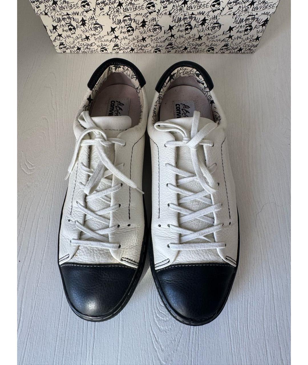 CONVERSE Белые кожаные кеды, фото 2