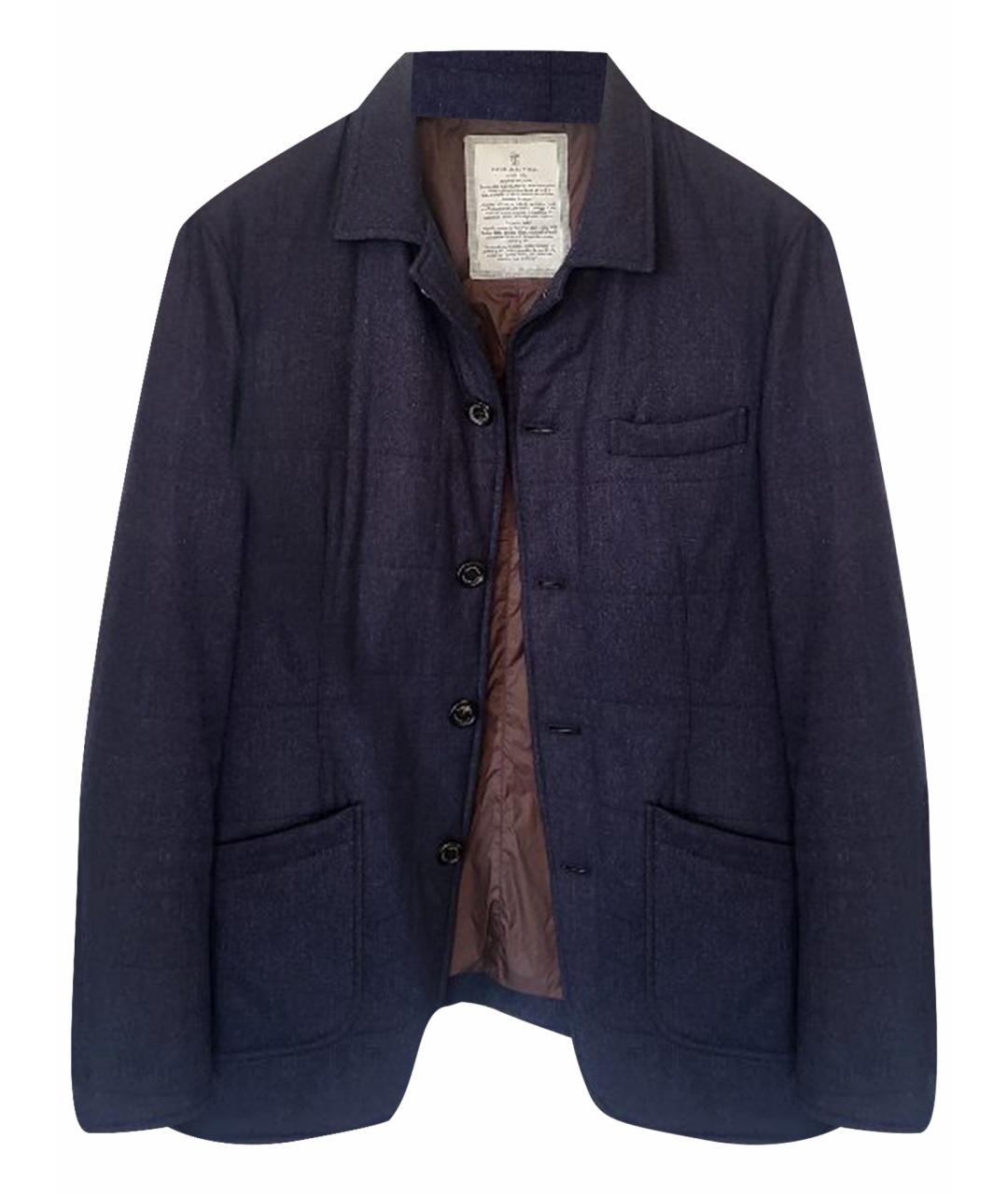BRUNELLO CUCINELLI Темно-синяя кашемировая куртка, фото 1