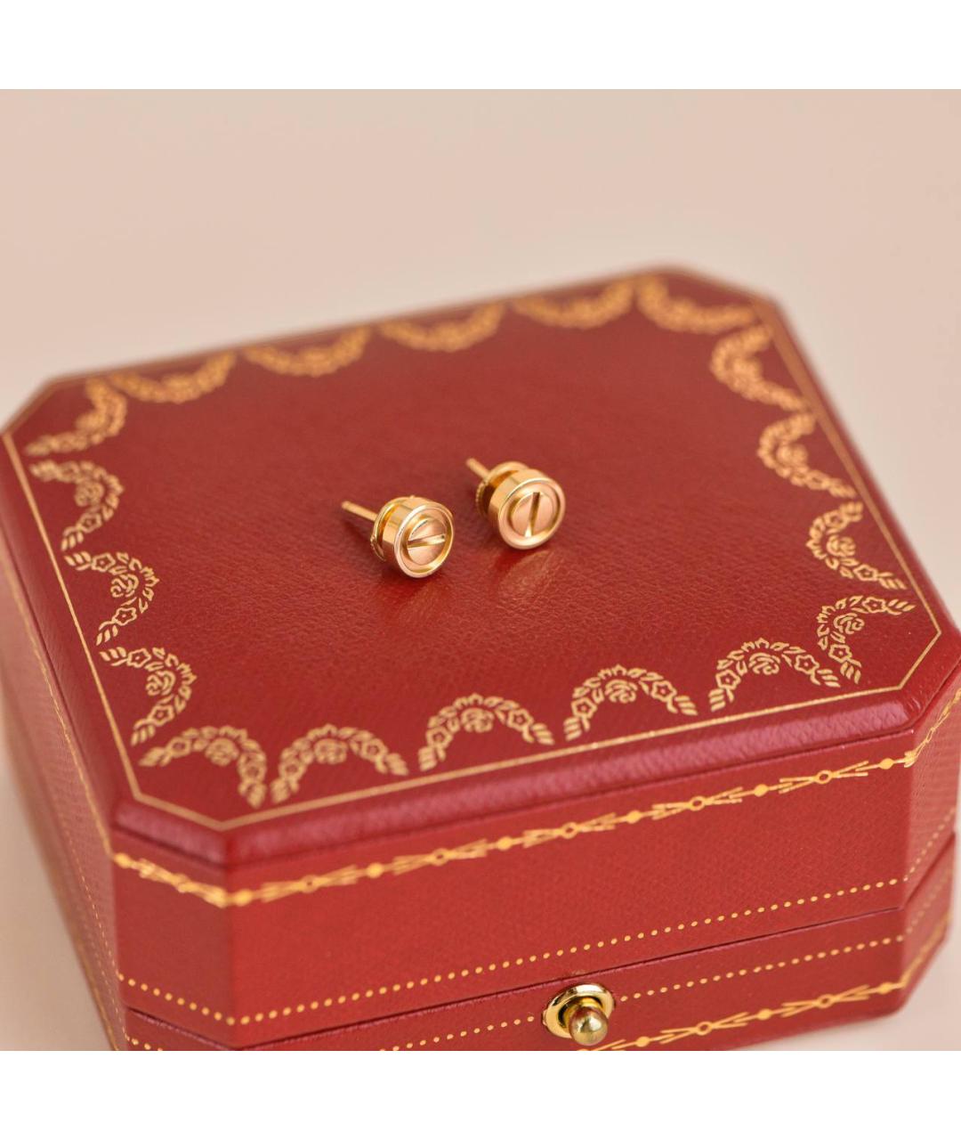 CARTIER Золотые серьги из желтого золота, фото 2