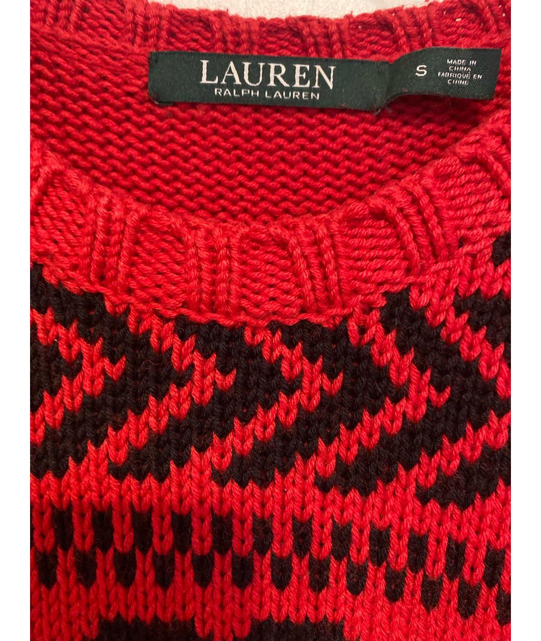 POLO RALPH LAUREN Красный шерстяной джемпер / свитер, фото 3