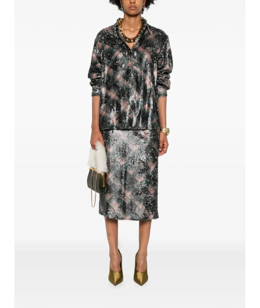 DRIES VAN NOTEN Мульти шелковая рубашка, фото 3