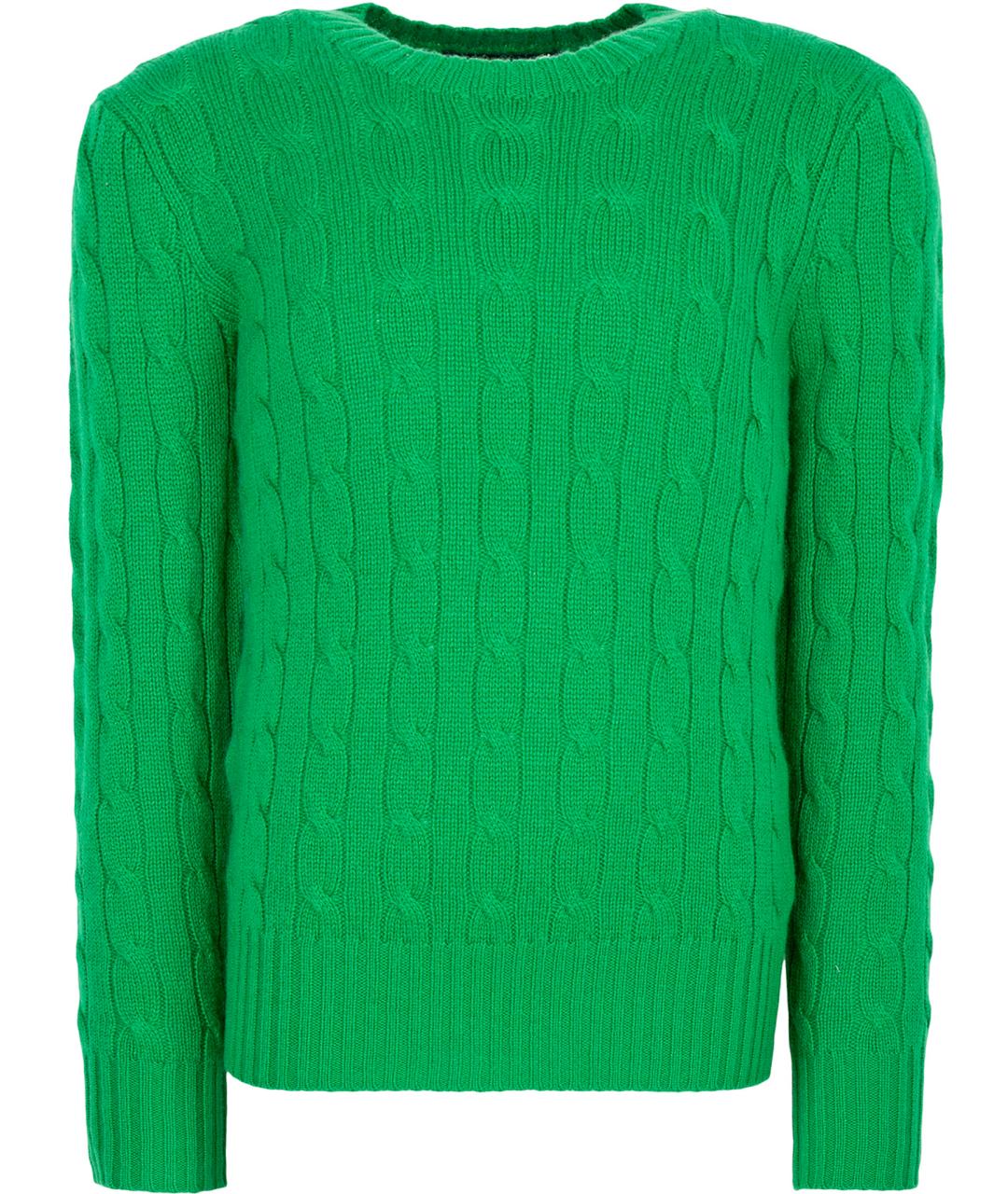 POLO RALPH LAUREN Зеленый кашемировый джемпер / свитер, фото 1