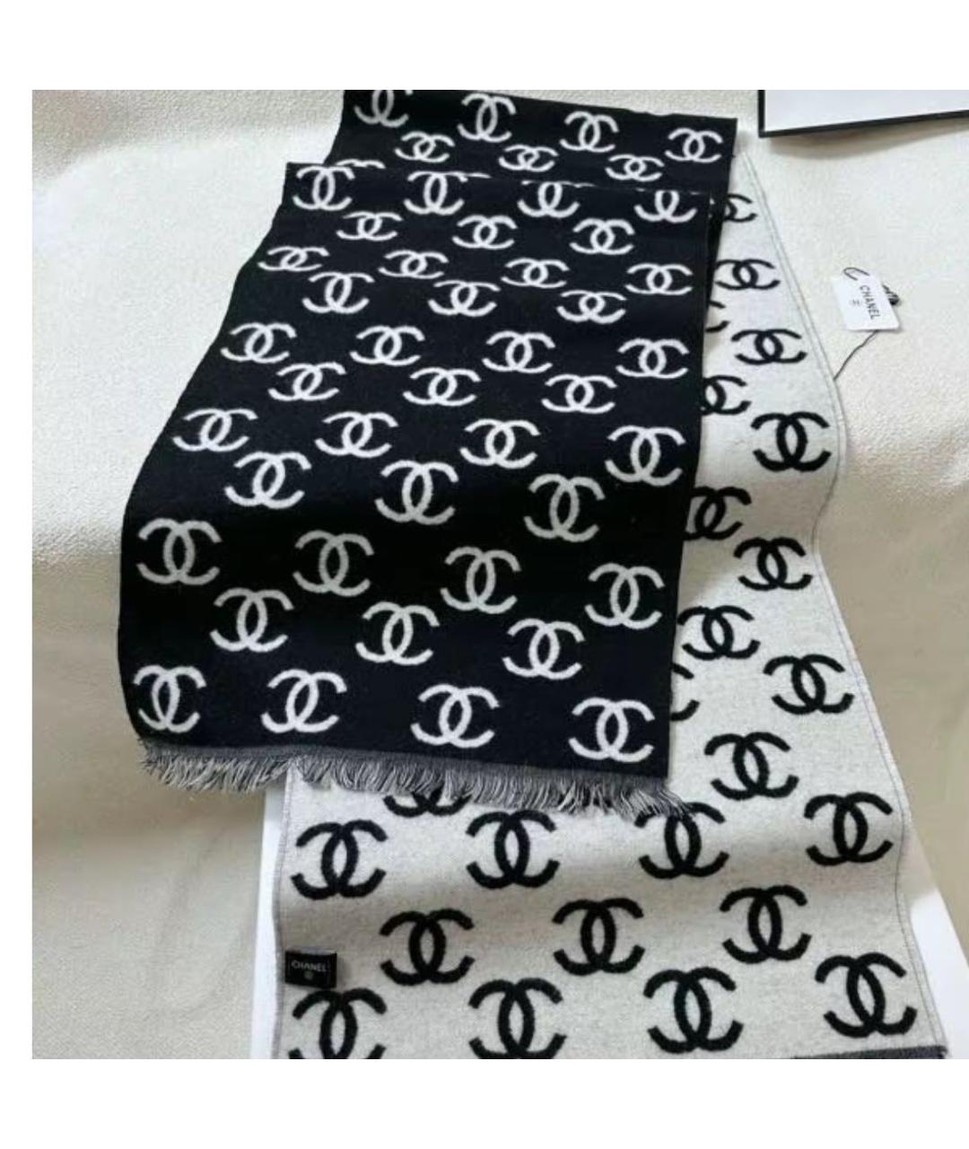 CHANEL Белый шарф, фото 2
