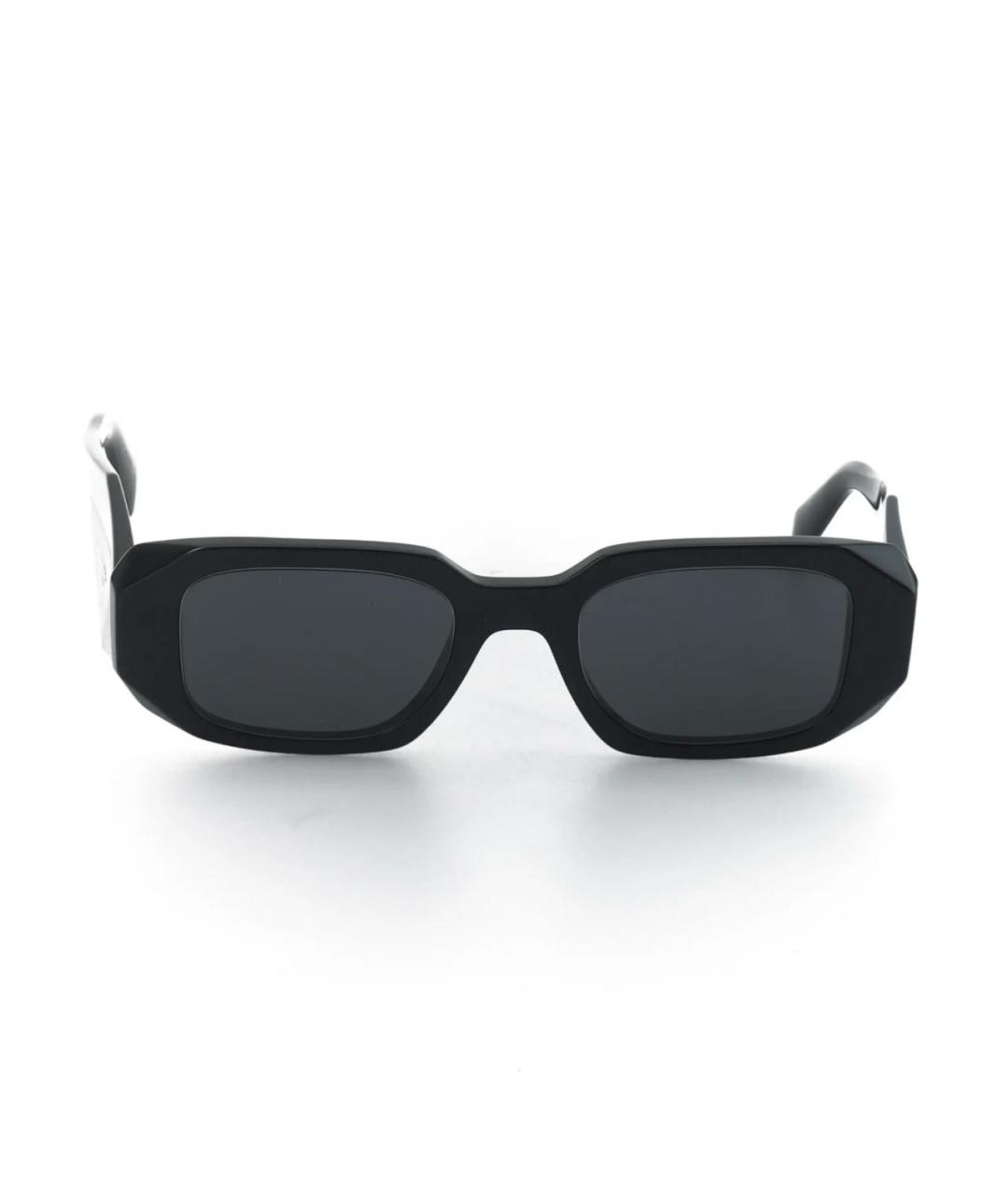PRADA Черные пластиковые солнцезащитные очки, фото 1