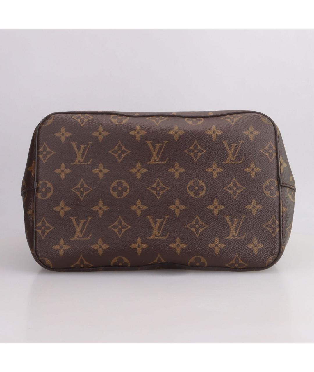 LOUIS VUITTON Коричневая кожаная сумка через плечо, фото 4