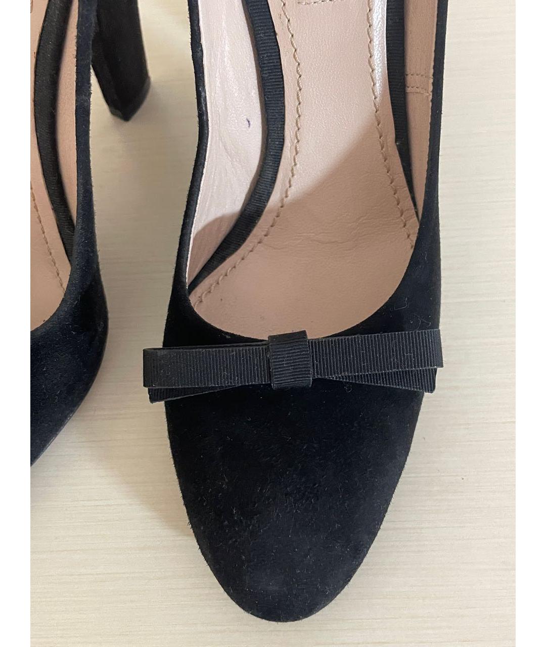 NINA RICCI Черные замшевые туфли, фото 3