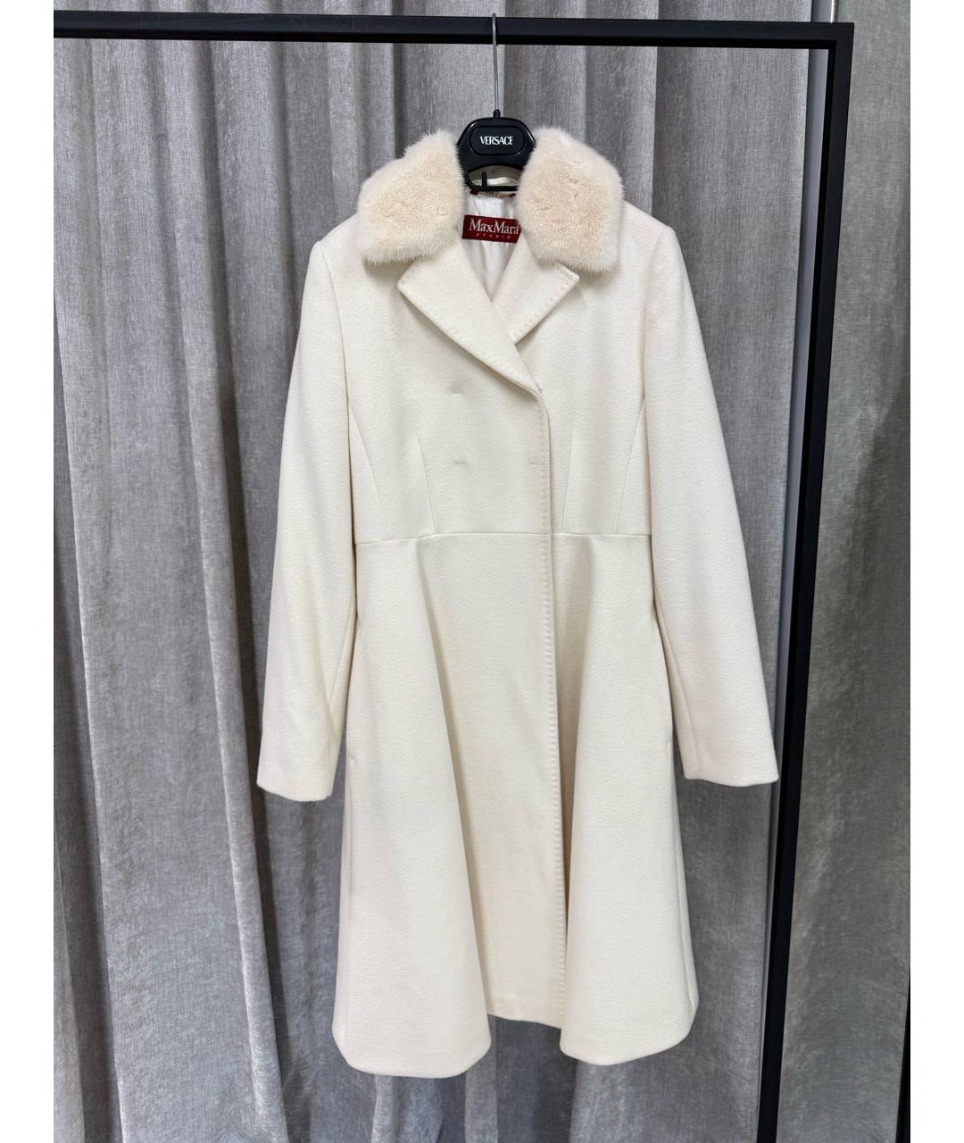 MAX MARA Белое пальто, фото 8