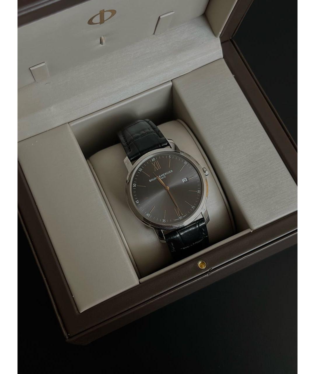 BAUME&MERCIER Антрацитовые часы из белого золота, фото 2