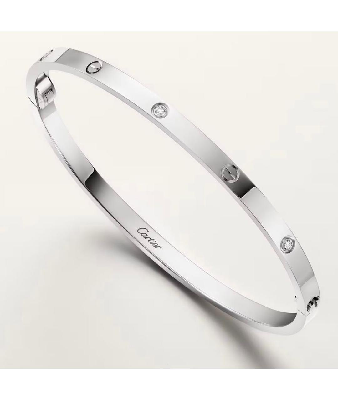CARTIER Серебрянный браслет из белого золота, фото 3