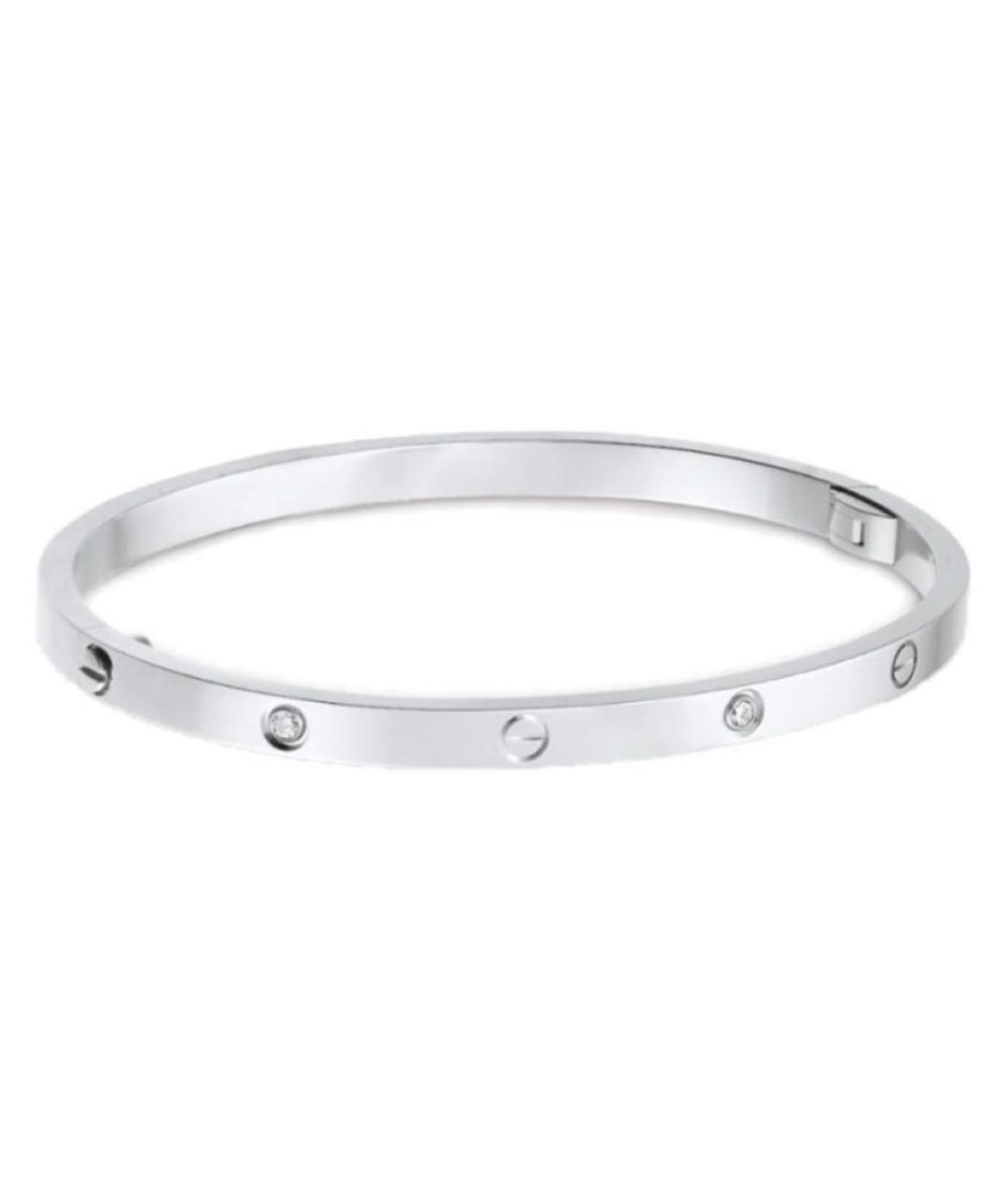 CARTIER Серебрянный браслет из белого золота, фото 1