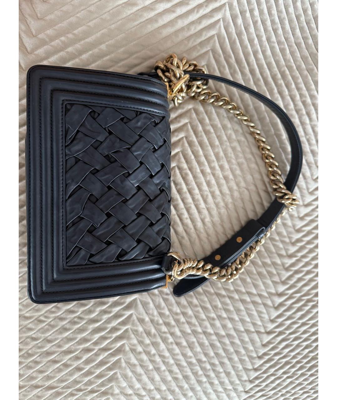 CHANEL Черная кожаная сумка тоут, фото 3