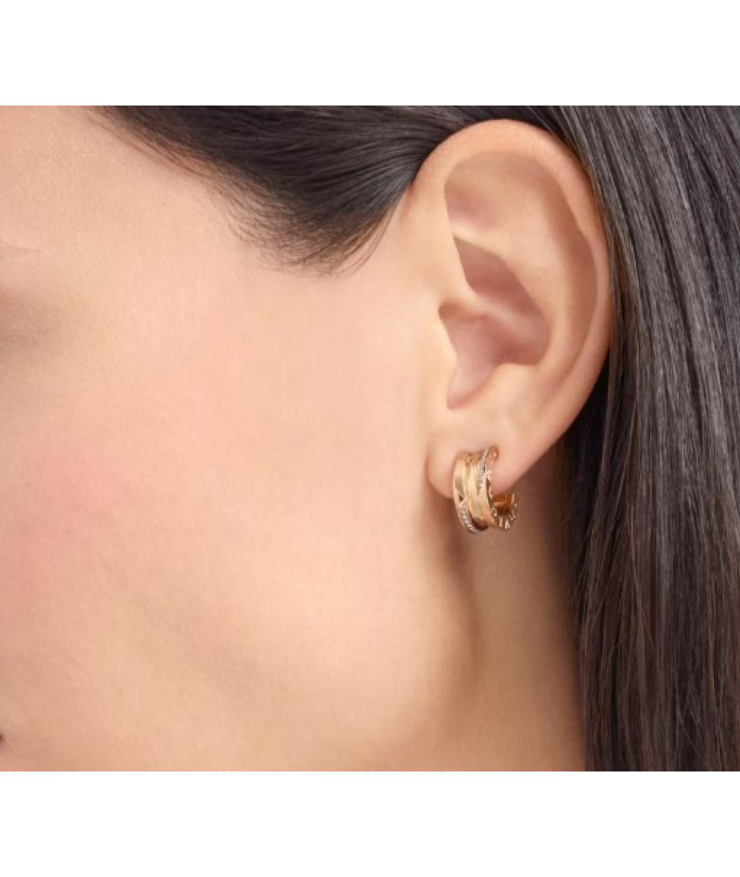 BVLGARI Золотые серьги из розового золота, фото 5