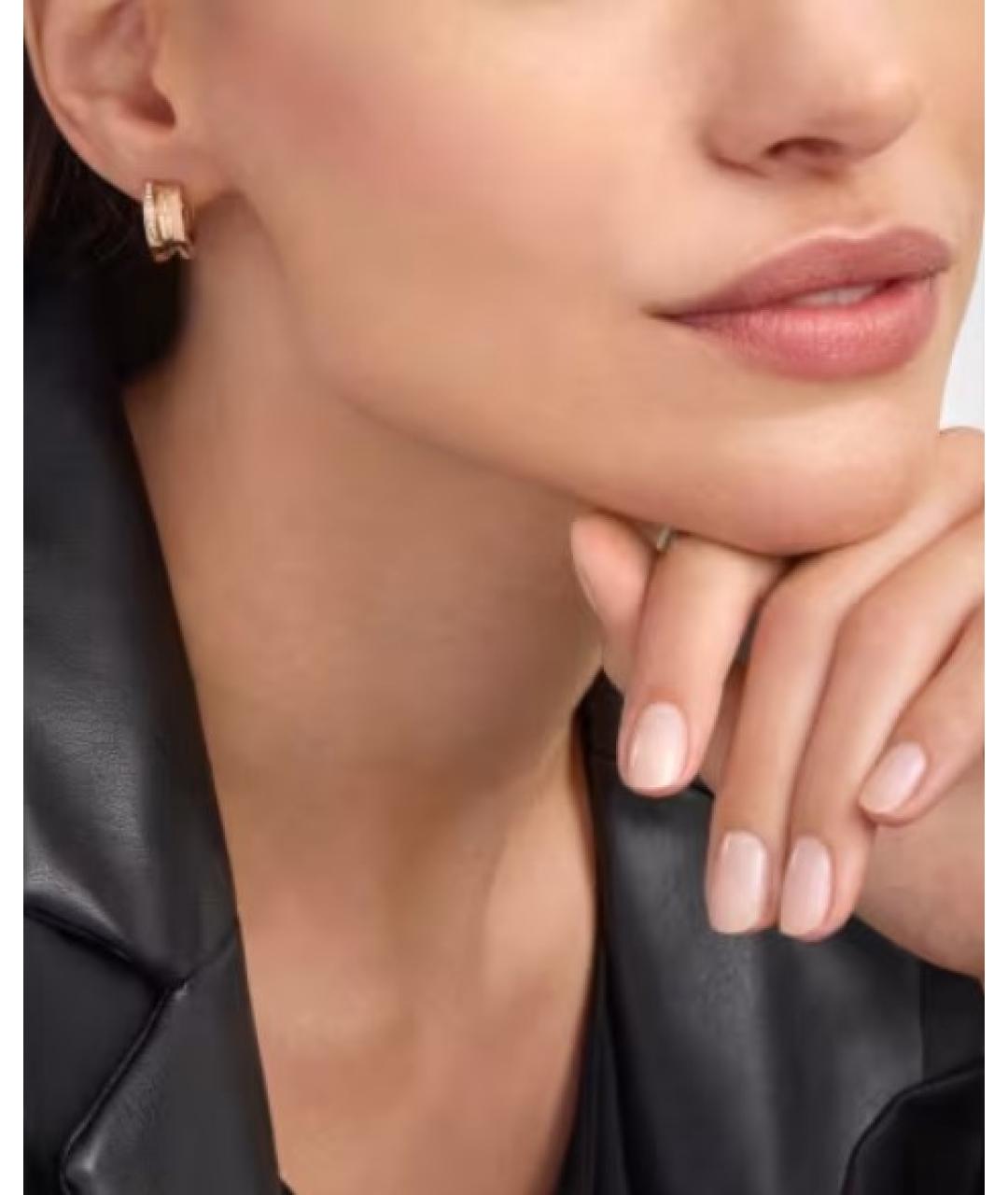 BVLGARI Золотые серьги из розового золота, фото 3