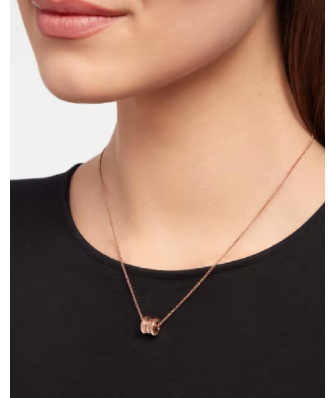 BVLGARI Золотая подвеска из розового золота, фото 4