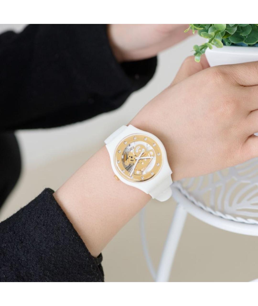 Swatch Белые часы, фото 6