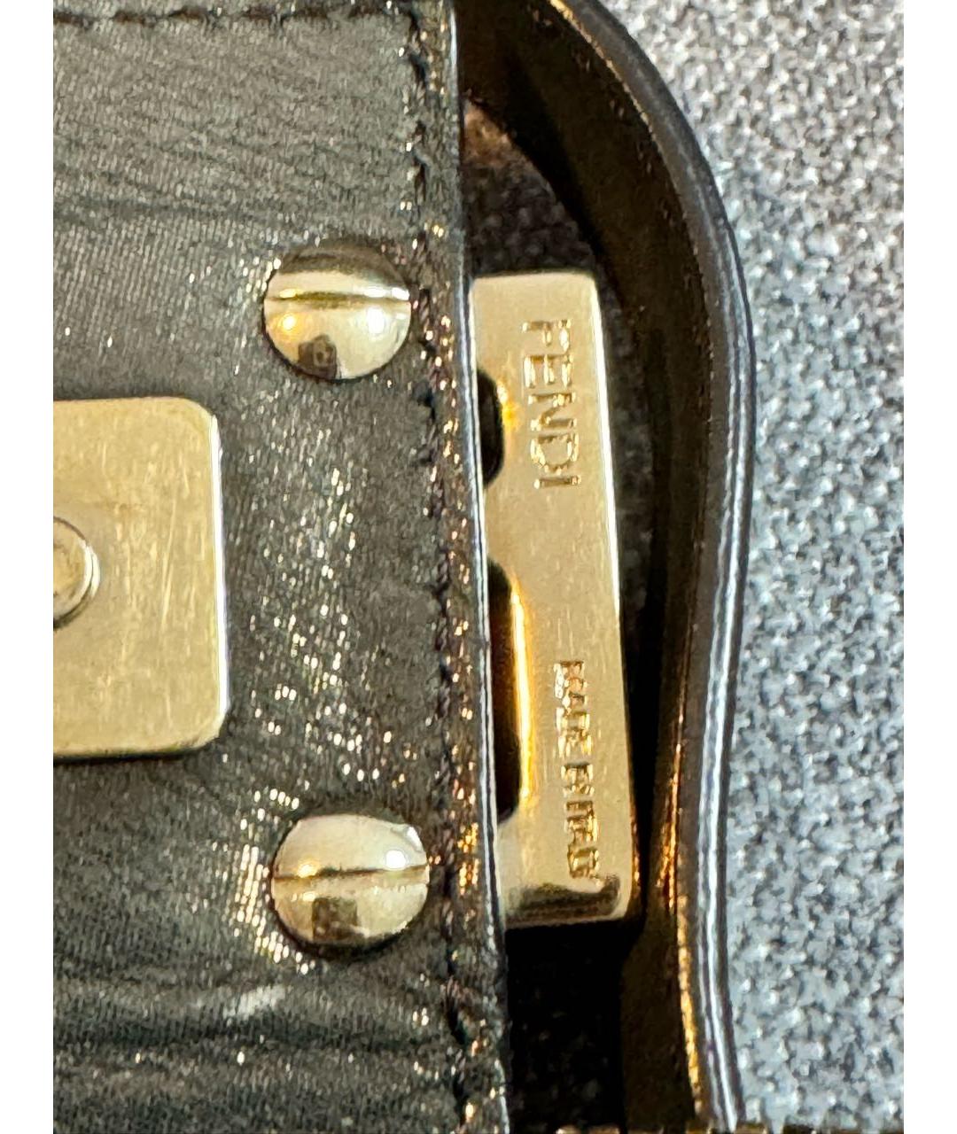FENDI Черная тканевая сумка через плечо, фото 2