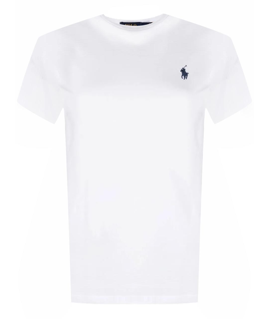 POLO RALPH LAUREN Белая хлопковая футболка, фото 1