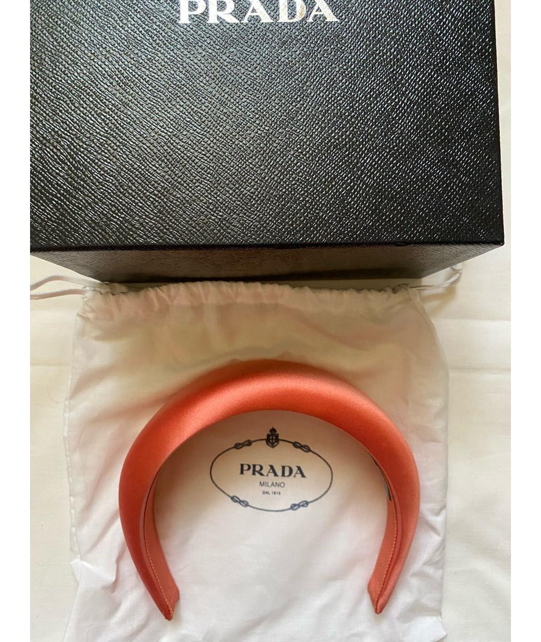 PRADA Коралловый ободок, фото 4