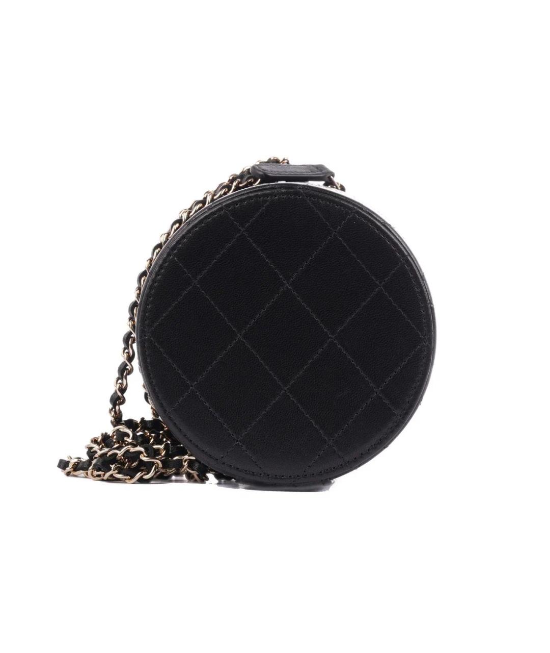 CHANEL Черная кожаная сумка через плечо, фото 4
