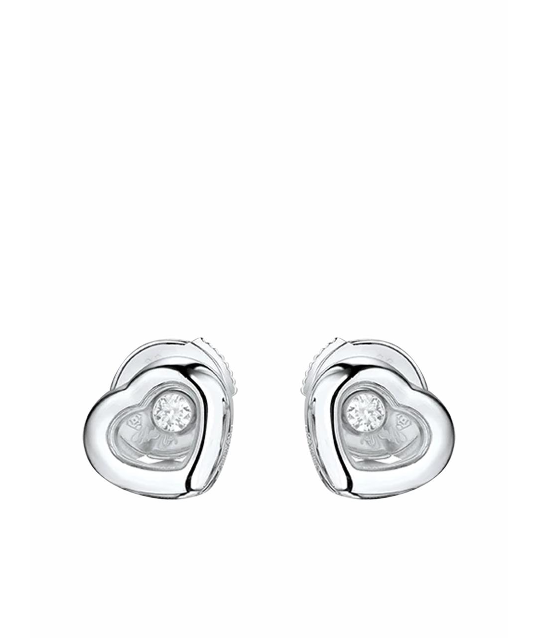 CHOPARD Золотые серьги из белого золота, фото 1
