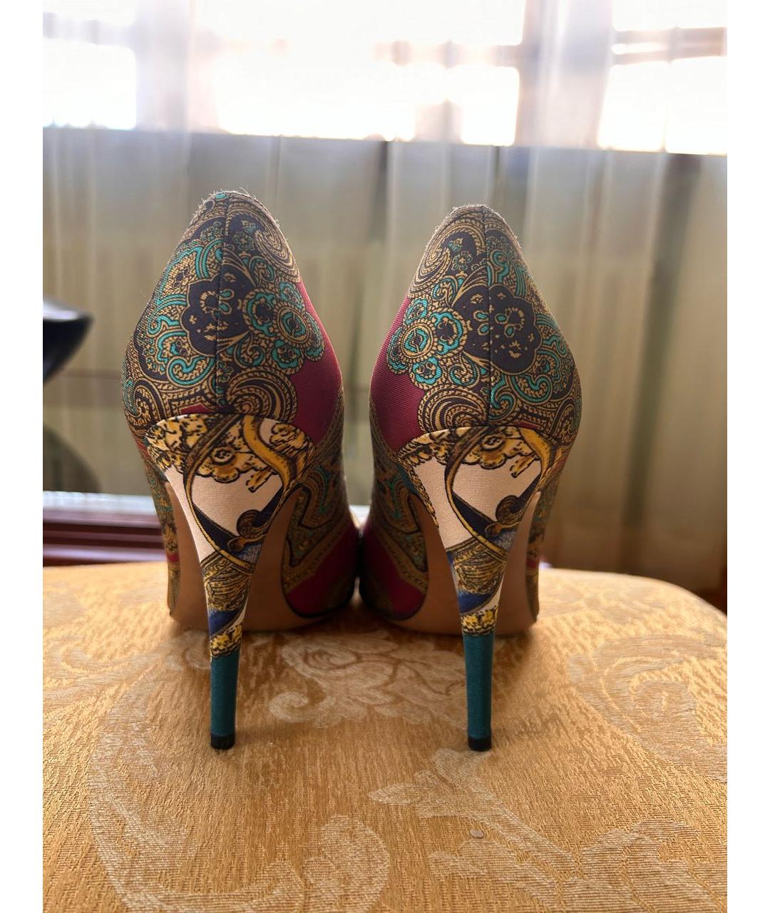 DOLCE&GABBANA Мульти текстильные туфли, фото 3