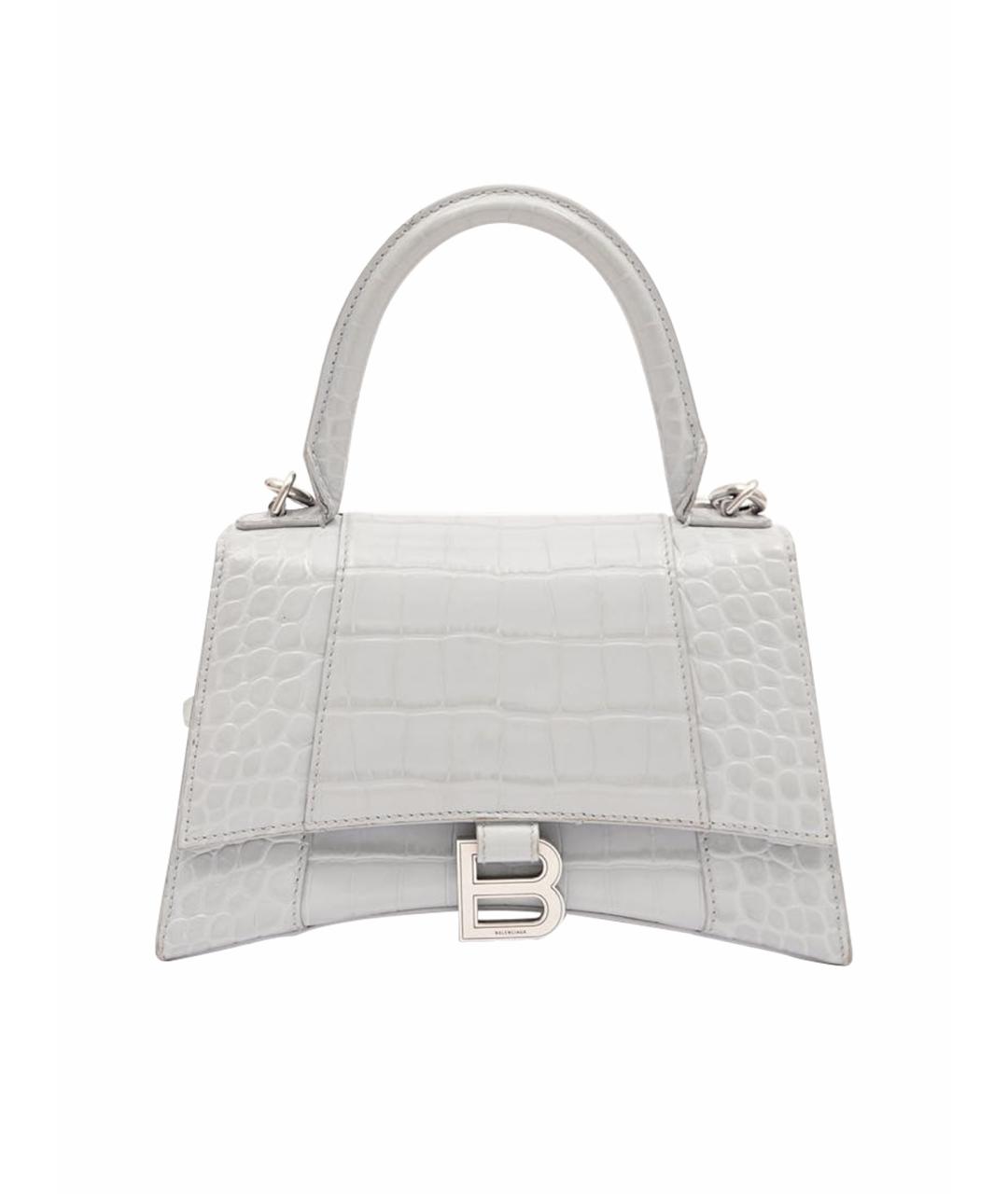 BALENCIAGA Серая кожаная сумка через плечо, фото 1