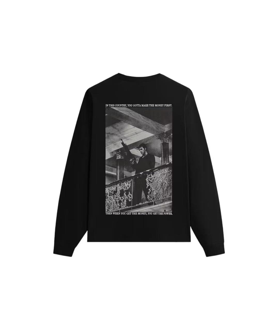 KITH Черная хлопковая футболка, фото 2