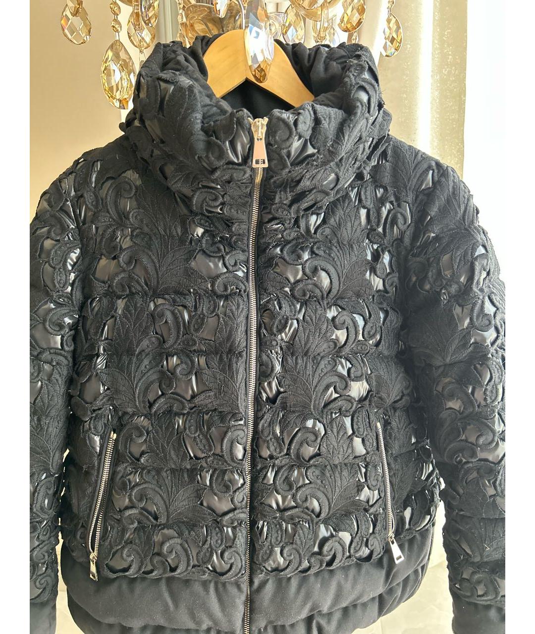 MONCLER Черная шерстяная куртка, фото 4
