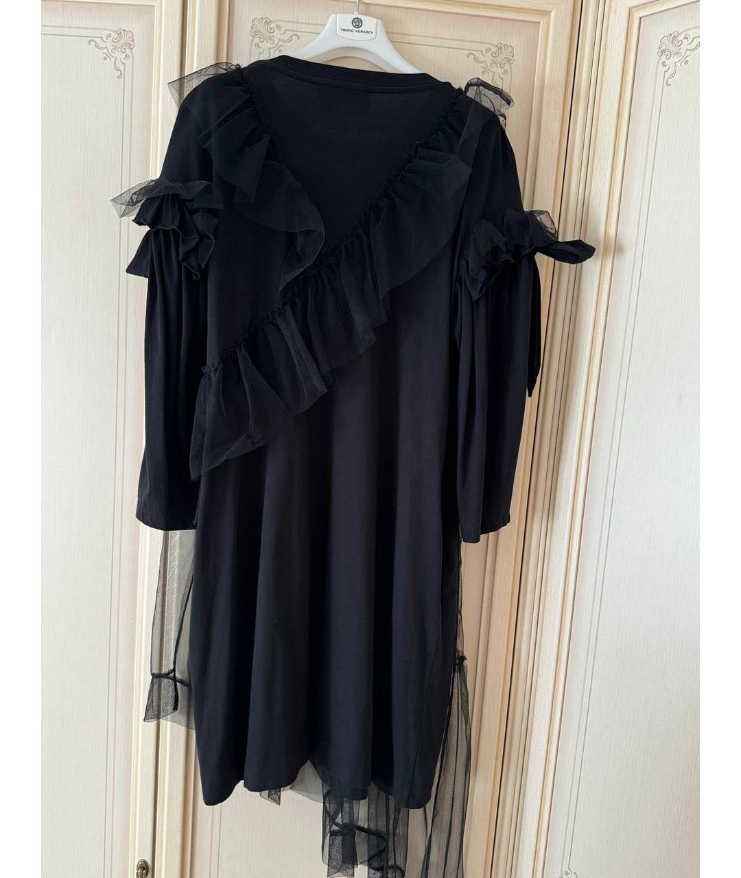 SIMONE ROCHA Черное хлопковое повседневное платье, фото 2