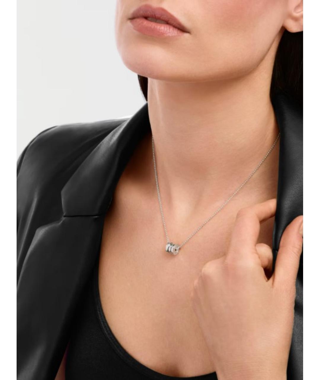BVLGARI Серебряная цепочка из белого золота, фото 4