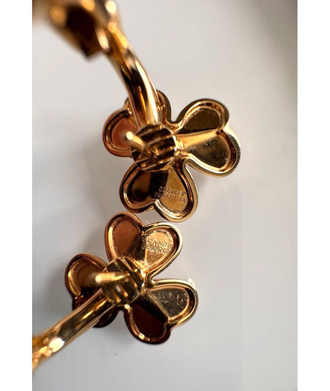 VAN CLEEF & ARPELS Золотые серьги из желтого золота, фото 4