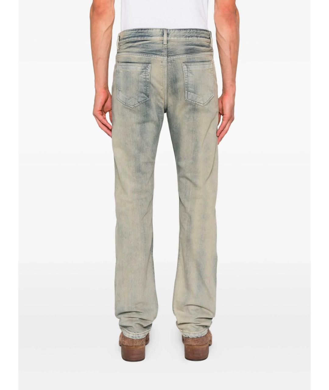 RICK OWENS DRKSHDW Голубые хлопковые прямые джинсы, фото 4