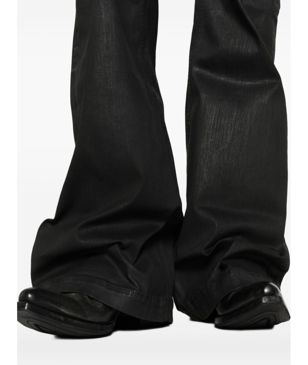 RICK OWENS DRKSHDW Черные хлопковые джинсы клеш, фото 5