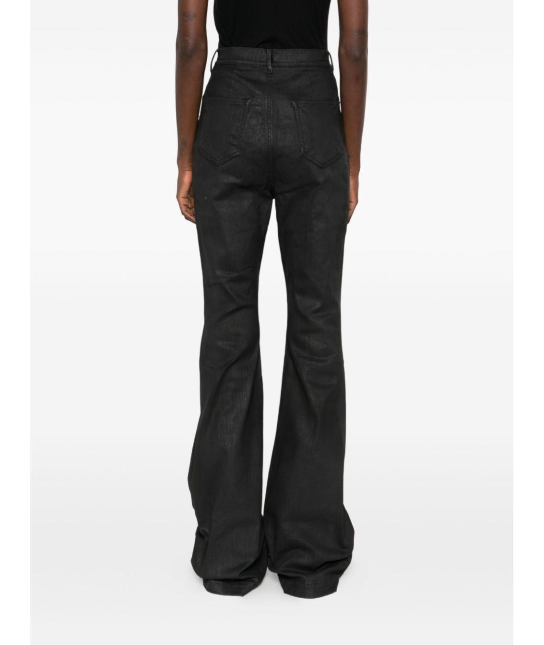 RICK OWENS DRKSHDW Черные хлопковые джинсы клеш, фото 4