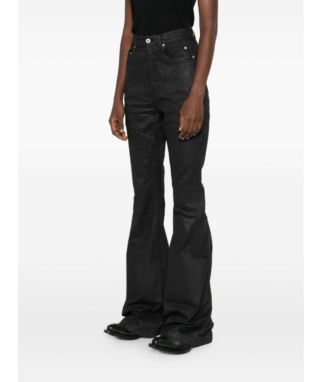 RICK OWENS DRKSHDW Черные хлопковые джинсы клеш, фото 3