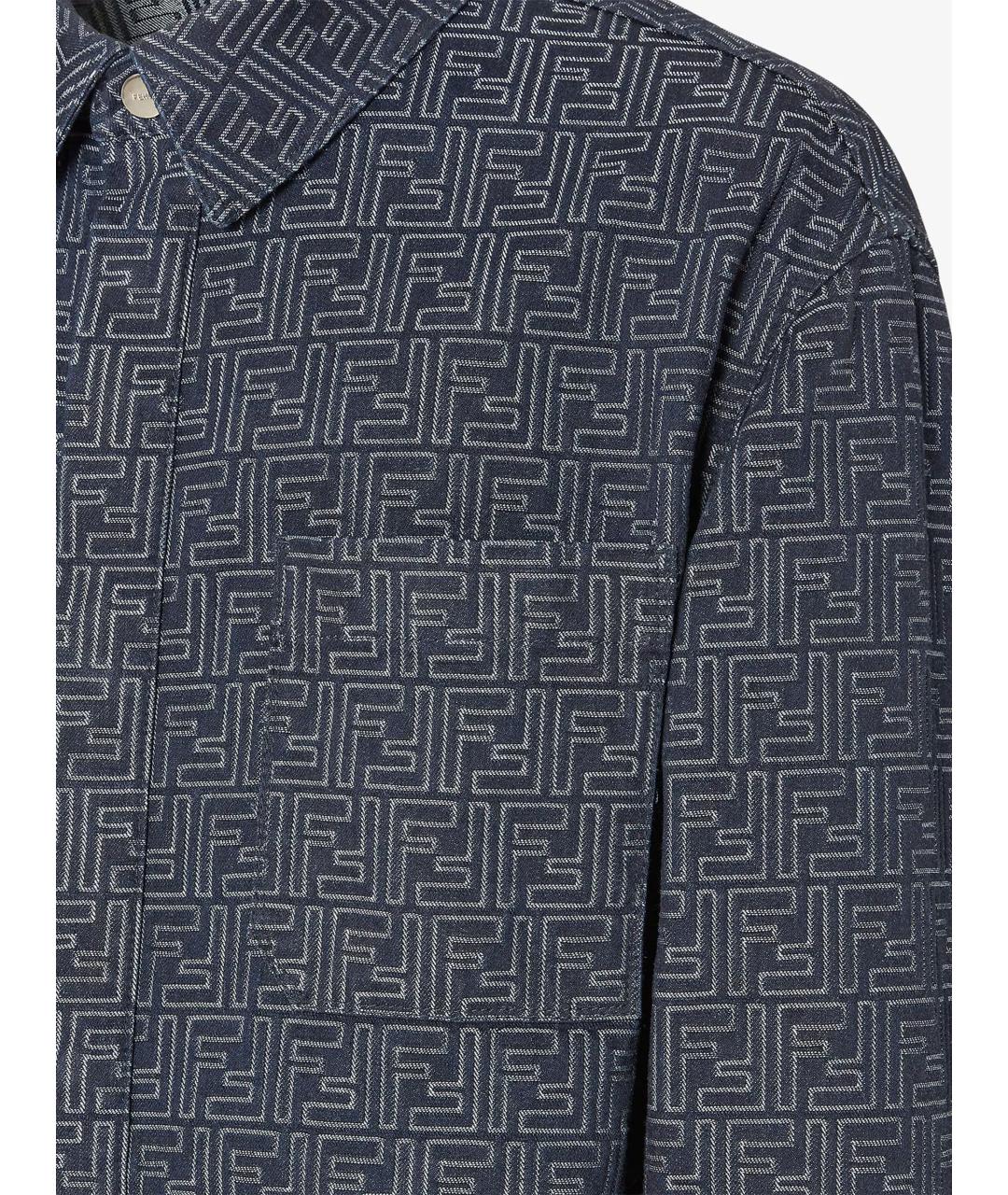 FENDI Синяя хлопковая куртка, фото 4