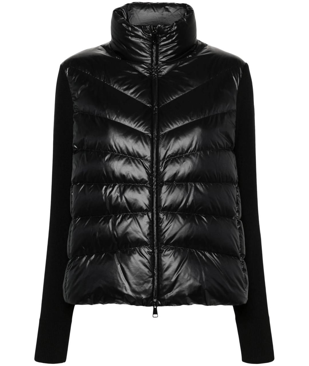 MONCLER Черный полиамидовый кардиган, фото 1