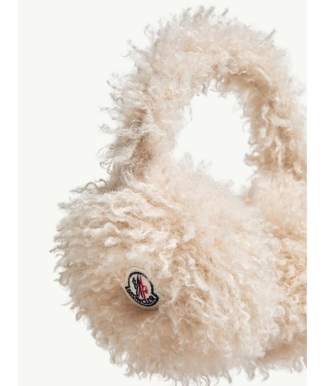 MONCLER Бежевые синтетические наушники, фото 3