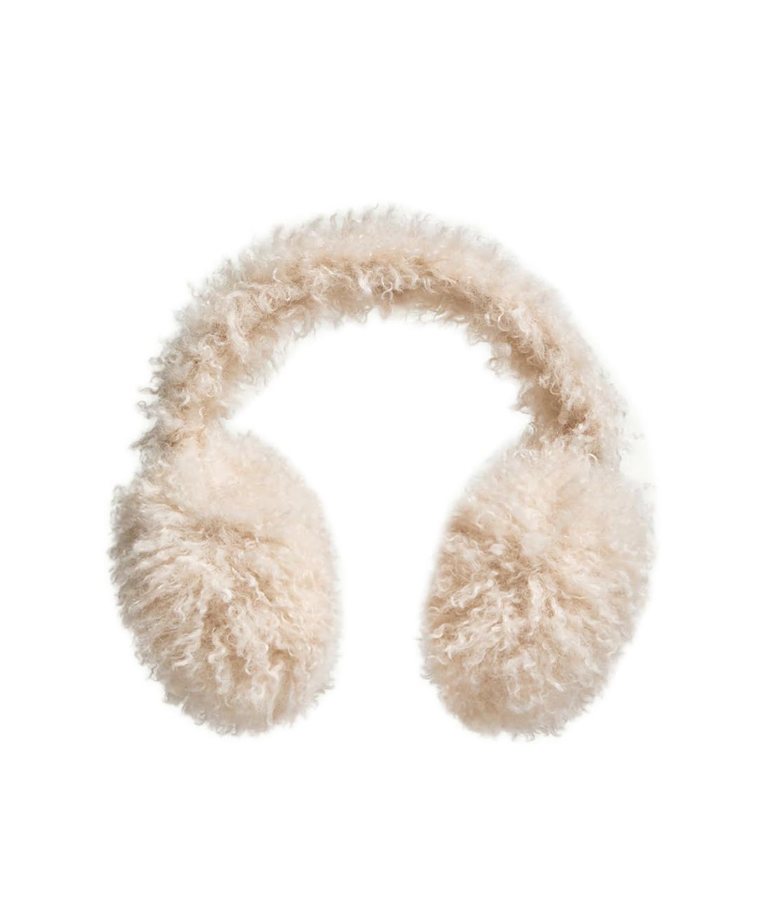 MONCLER Бежевые синтетические наушники, фото 1