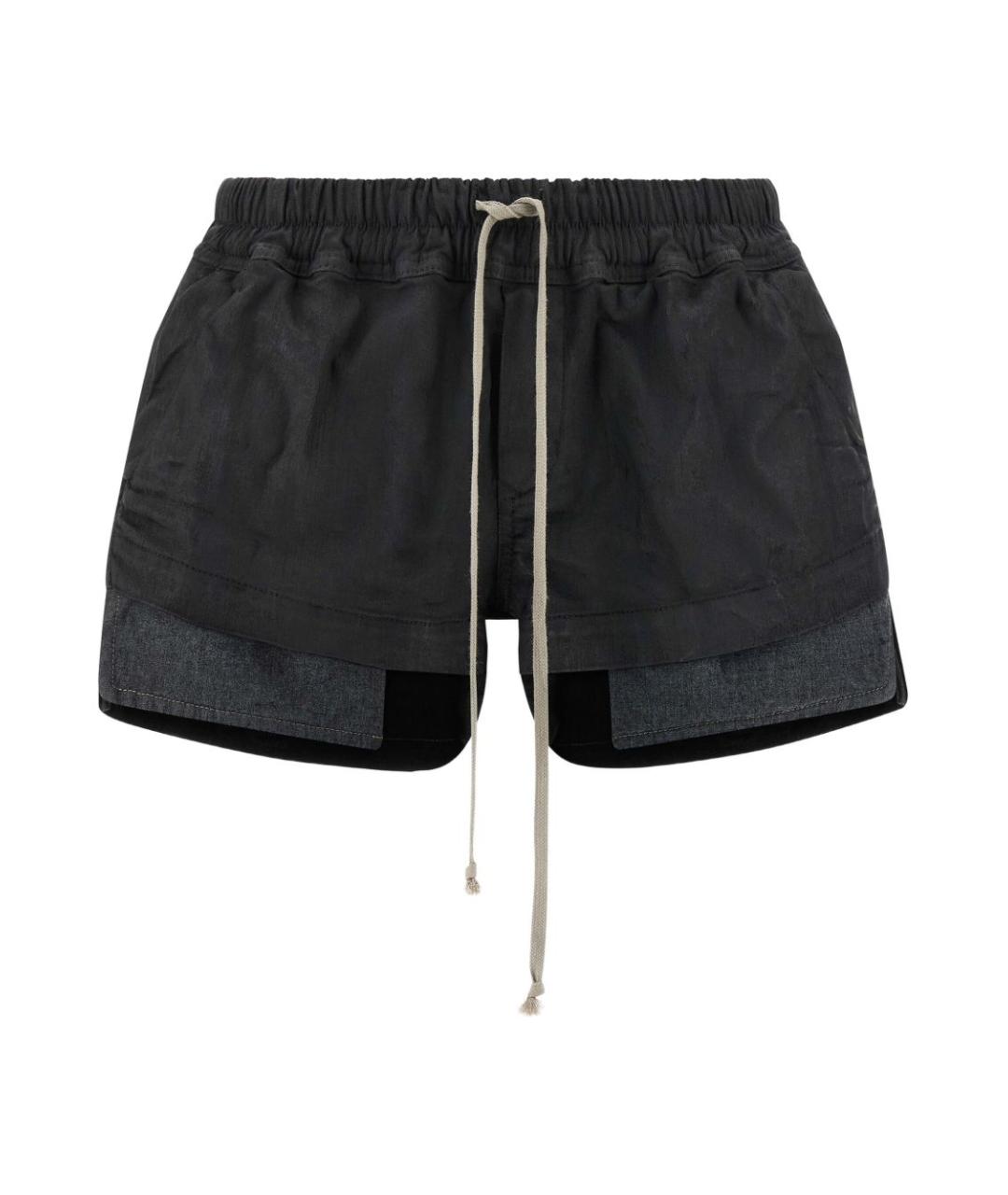 RICK OWENS DRKSHDW Черные хлопковые шорты, фото 1