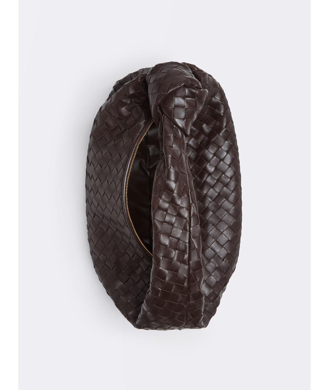 BOTTEGA VENETA Коричневая кожаная сумка через плечо, фото 2