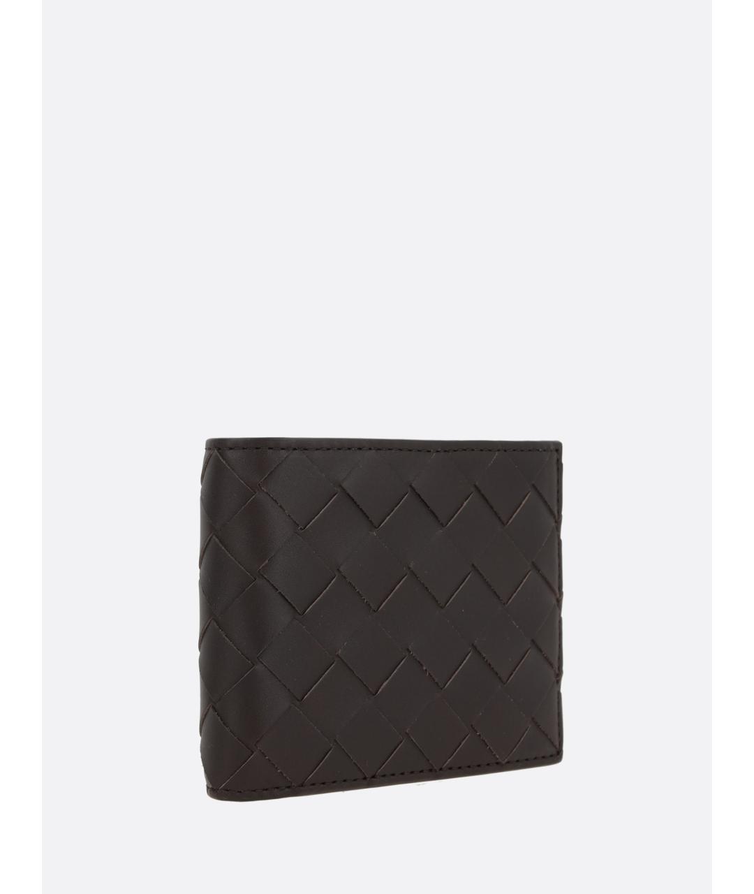 BOTTEGA VENETA Коричневый кожаный кошелек, фото 3