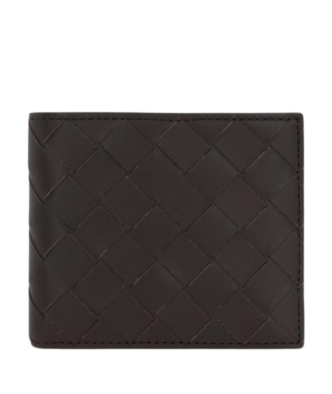 BOTTEGA VENETA Коричневый кожаный кошелек, фото 1